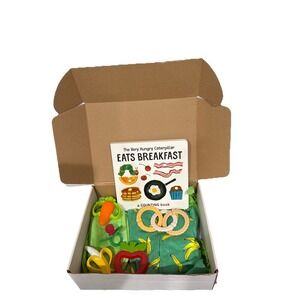 Unisex Eric Carle Baby Shower-Welcome Baby Gift Box, Book, Outfit, Teether & Bib